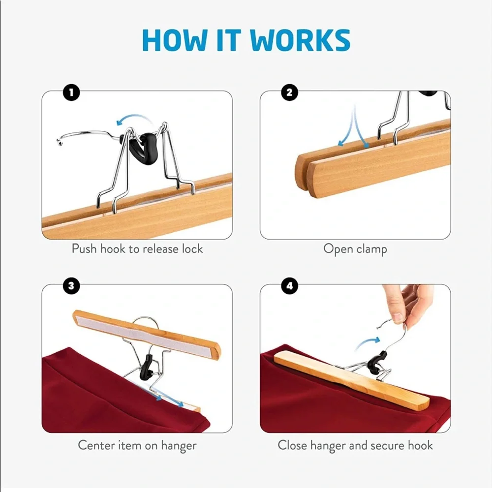 Bundle of 3 Wood Hangars